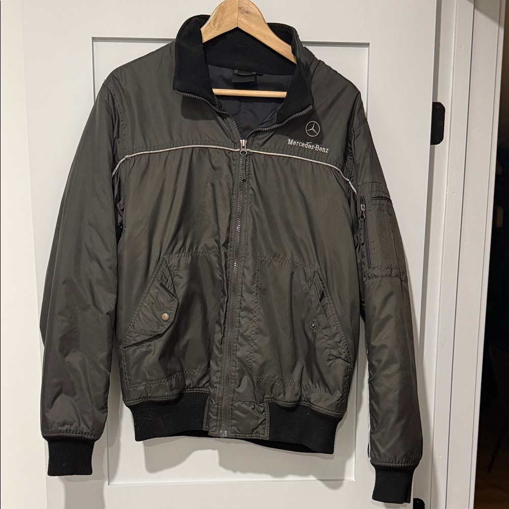 Mercedes-Benz Men's Gray Bomber Jacket